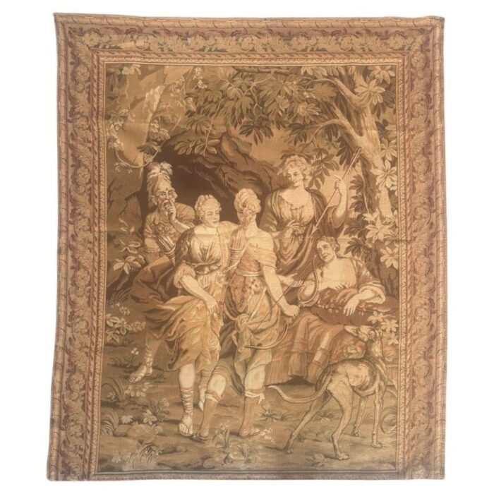 french aubusson jacquard tapestry 1970s 1