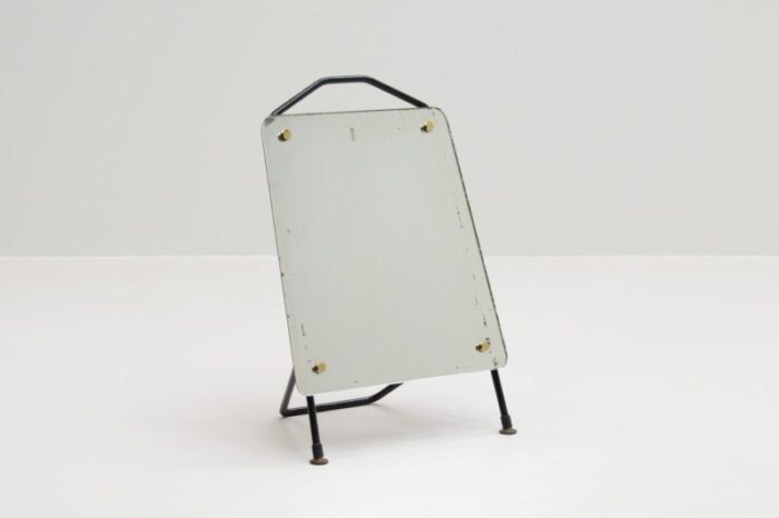 french black metal table mirror 1960s 4132