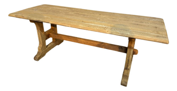 french bleached oak farmhouse dining table 1925 6527