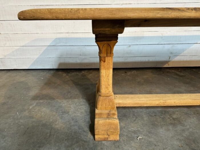 french bleached oak farmhouse dining table 1925 8368