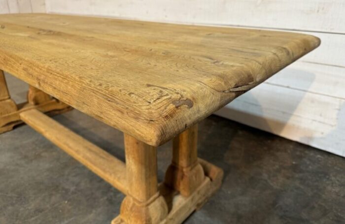 french bleached oak farmhouse dining table 1925 9272