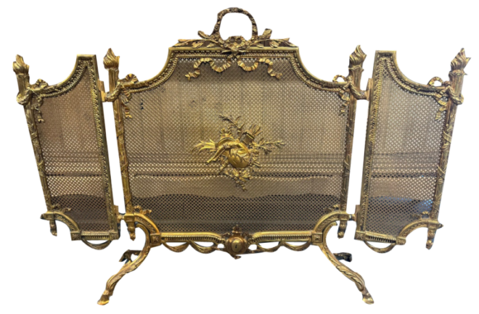 french brass fire screen from rolls royce 1895 6063