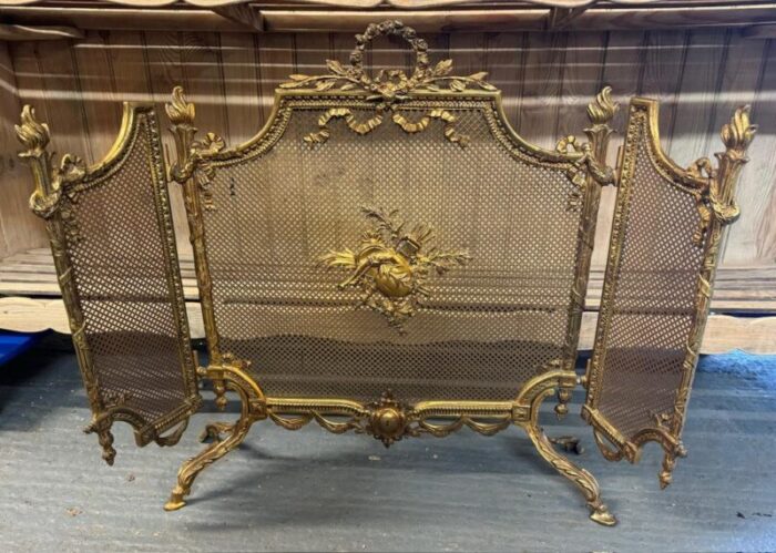 french brass fire screen from rolls royce 1895 9031