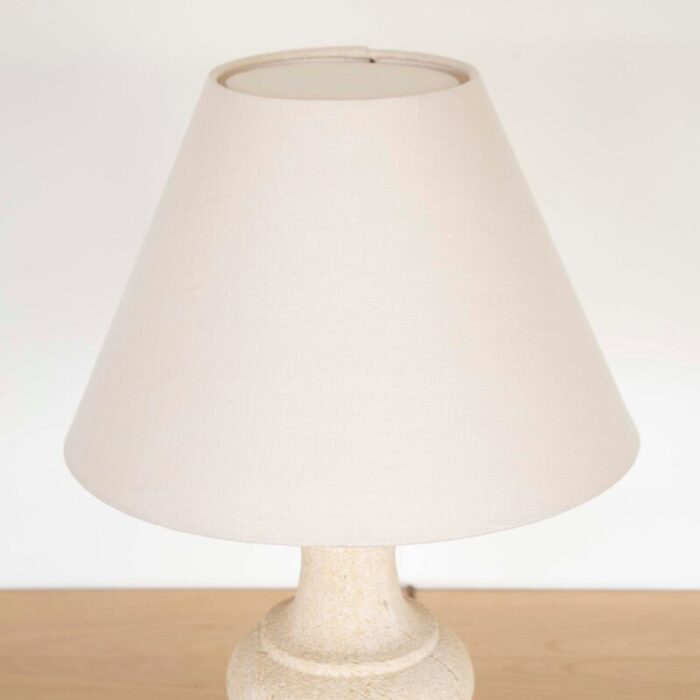 french carved limestone table lamp 5645