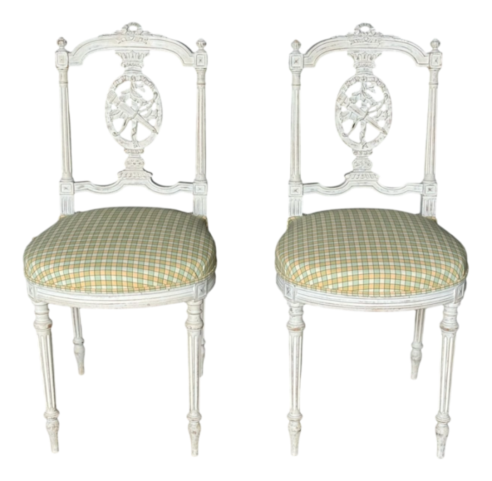 french chairs 1900s set of 2 5246