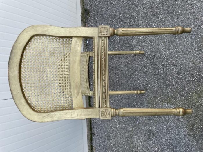 french louis xvi style gilded bench 3099