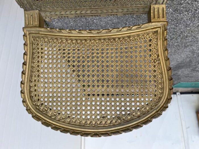 french louis xvi style gilded bench 6786