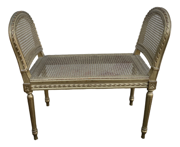 french louis xvi style gilded bench 8508