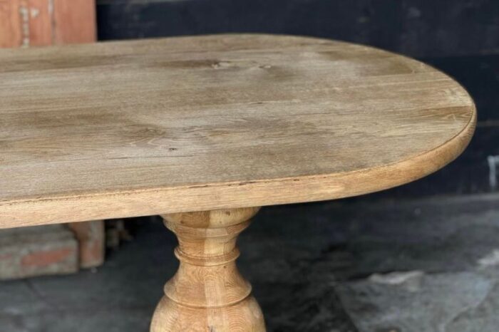 french monastery bleached oak dining table 1925 1939