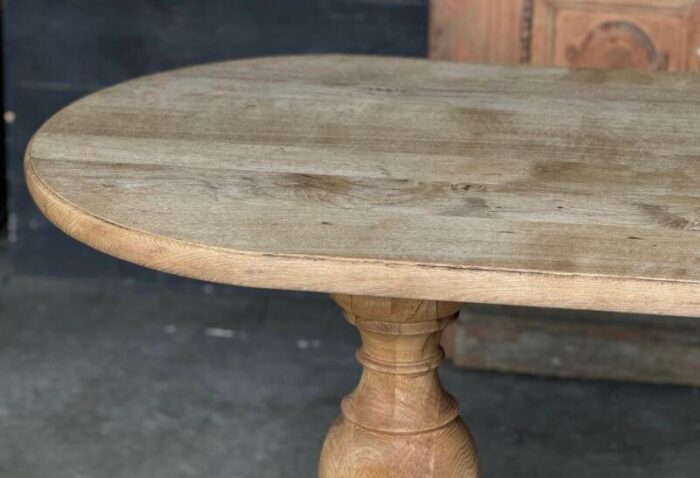 french monastery bleached oak dining table 1925 5158