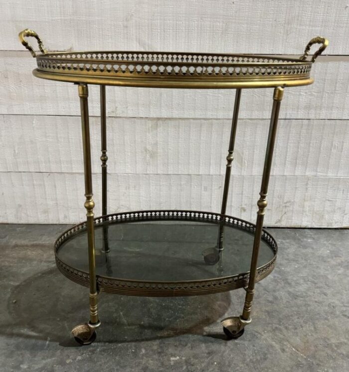 french oval cocktail trolley 1930s 0170