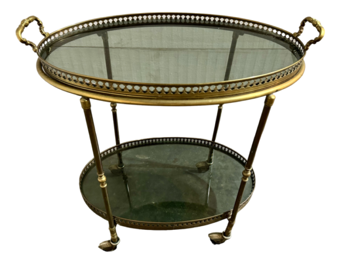 french oval cocktail trolley 1930s 4993