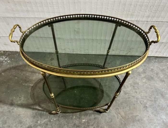 french oval cocktail trolley 1930s 7241