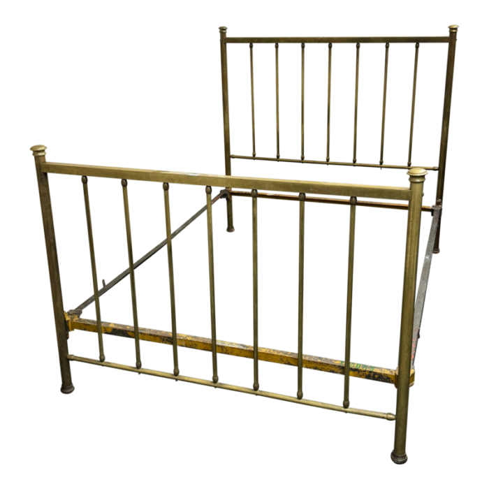 full size vintage brass bed frame 1932