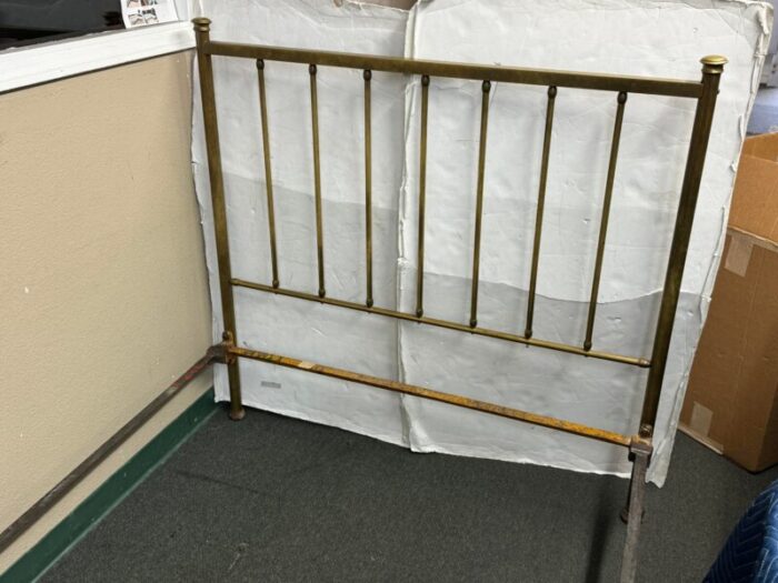 full size vintage brass bed frame 4721