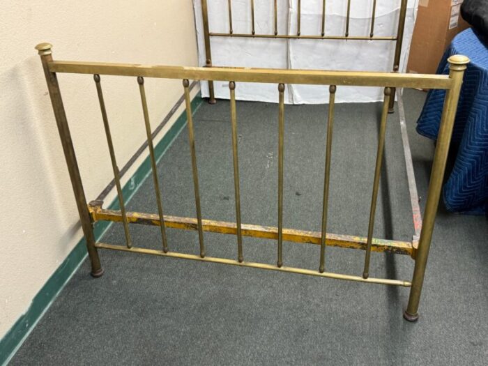 full size vintage brass bed frame 7012