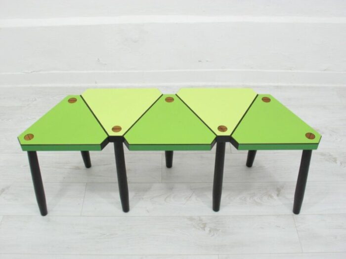 geometric side tables 1990s set of 2 4127