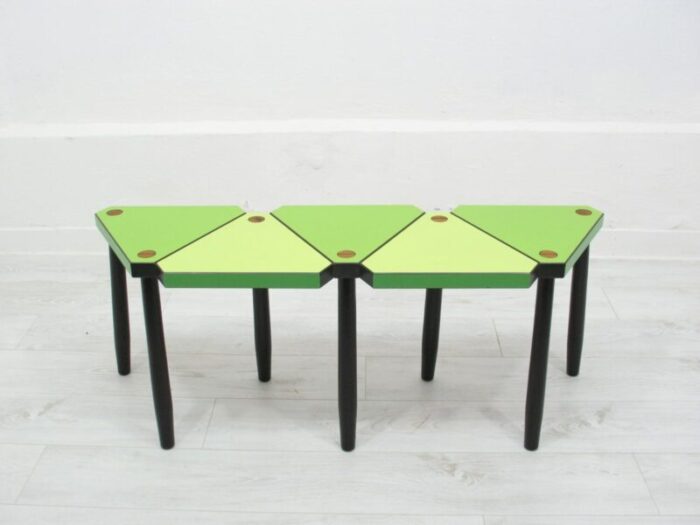 geometric side tables 1990s set of 2 5079