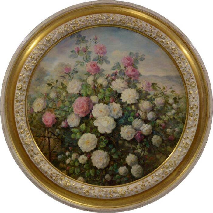 giovanni bonetti floral 1980s oil on canvas framed 7253