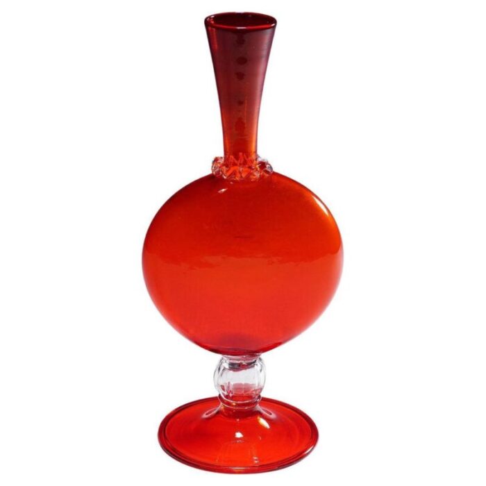 glass vase by vittorio zecchin for venini 1950s 1