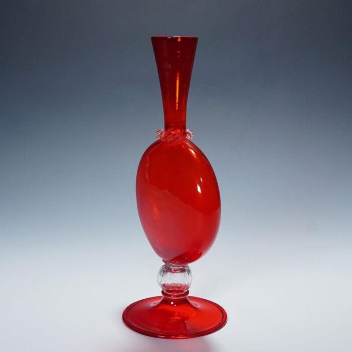 glass vase by vittorio zecchin for venini 1950s 3