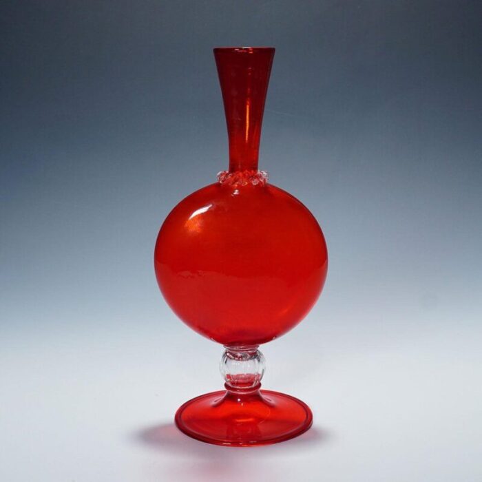 glass vase by vittorio zecchin for venini 1950s 4