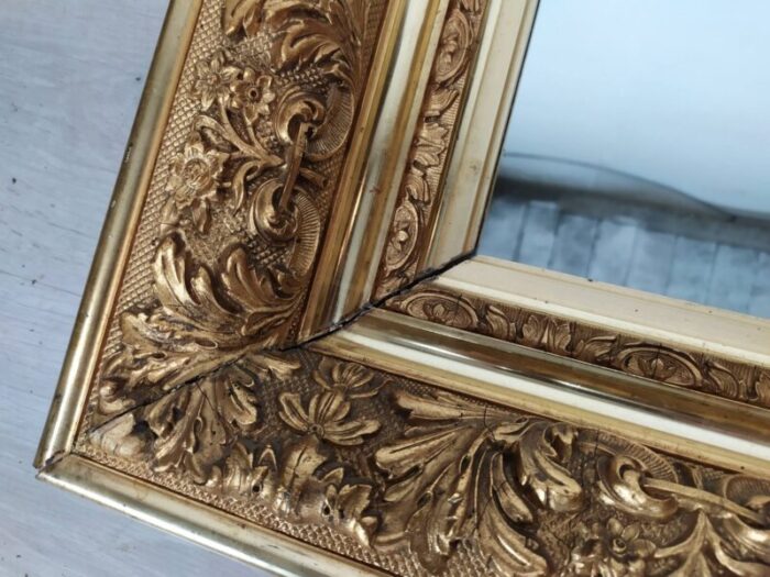 gold frame mirror 1890s 9