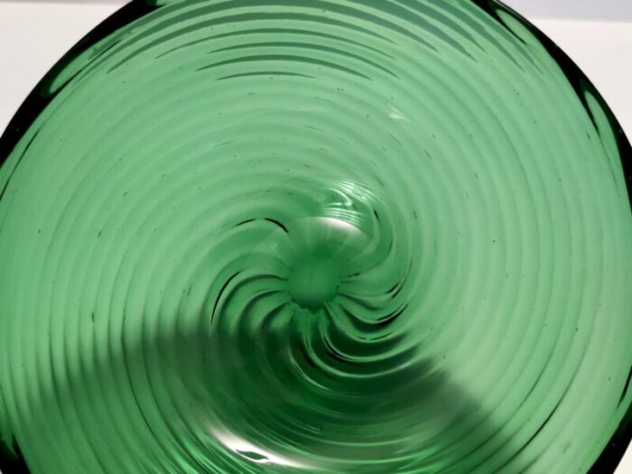 green empoli blown glass dessert bowls from vetreria etrusca 1950s set of 10 9