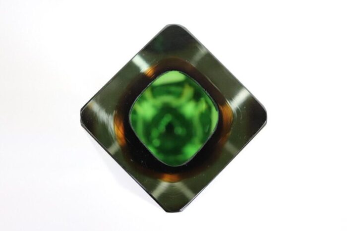 green murano glass vase by flavio poli for a mandruzzato 1960s 5877