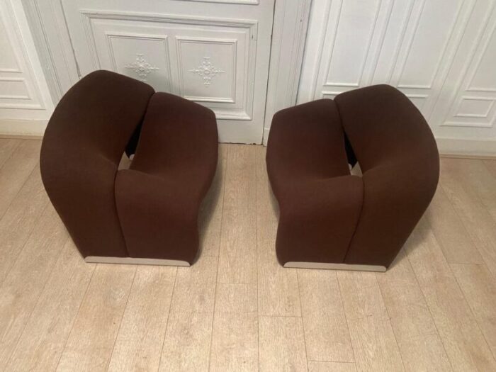 groovy armchairs by pierre paulin for artifort 1960s set of 2 7195