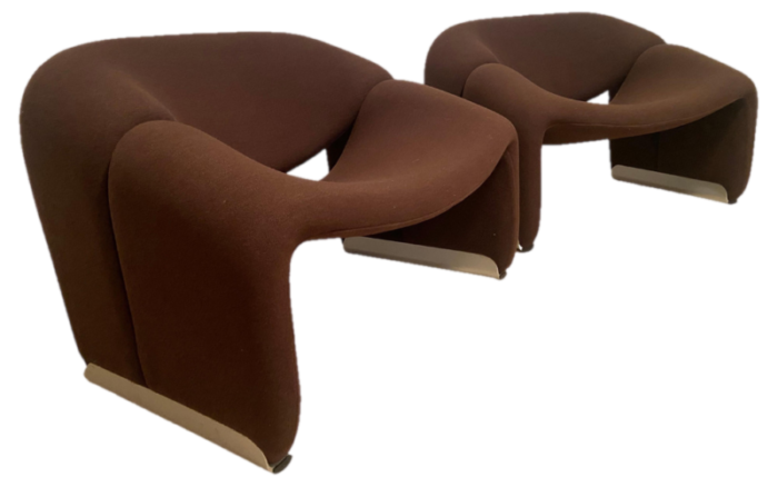 groovy armchairs by pierre paulin for artifort 1960s set of 2 7891