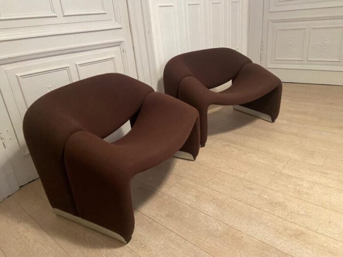 groovy armchairs by pierre paulin for artifort 1960s set of 2 8808