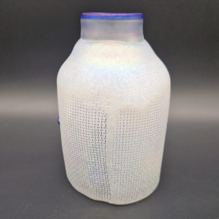 hand blown glass vase from kosta boda 1970s 6178