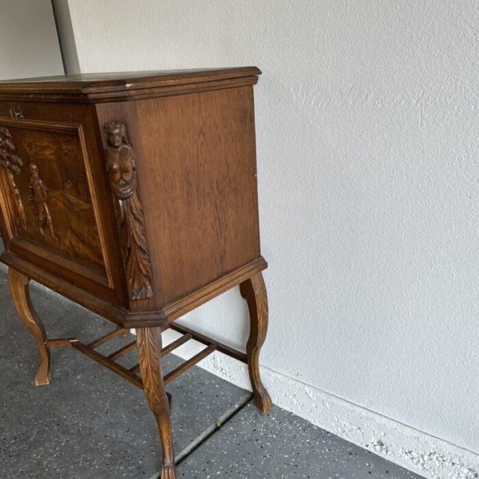 hand carved bavarian mid to late 19th century cabinet out of germany 0671