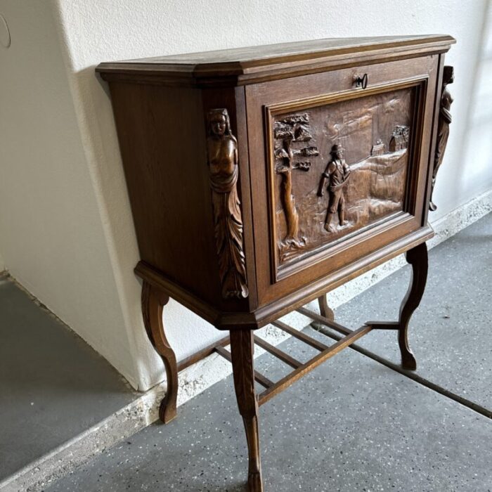 hand carved bavarian mid to late 19th century cabinet out of germany 7940