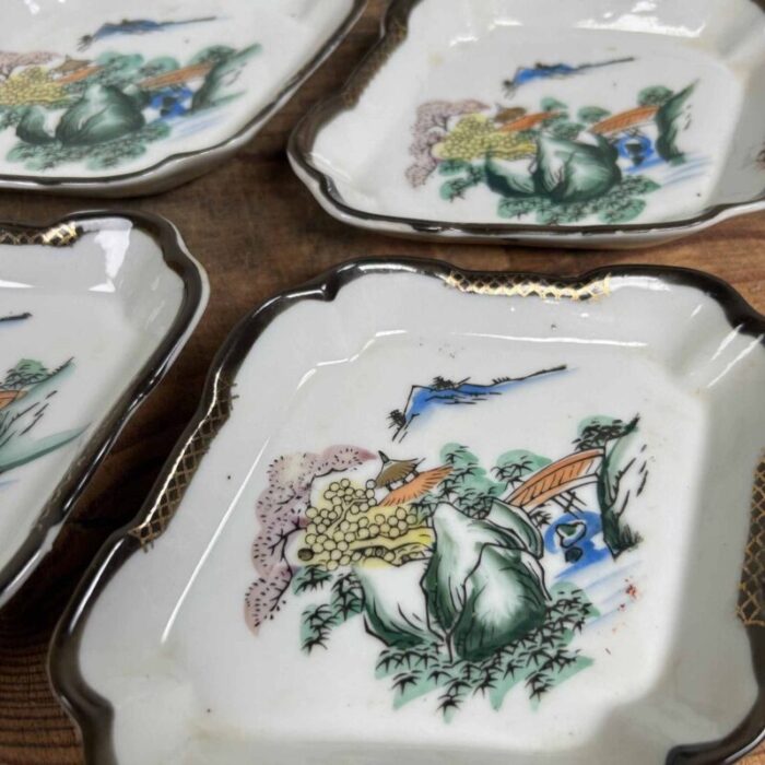 hand painted porcelain bowl 1920s set of 7 14