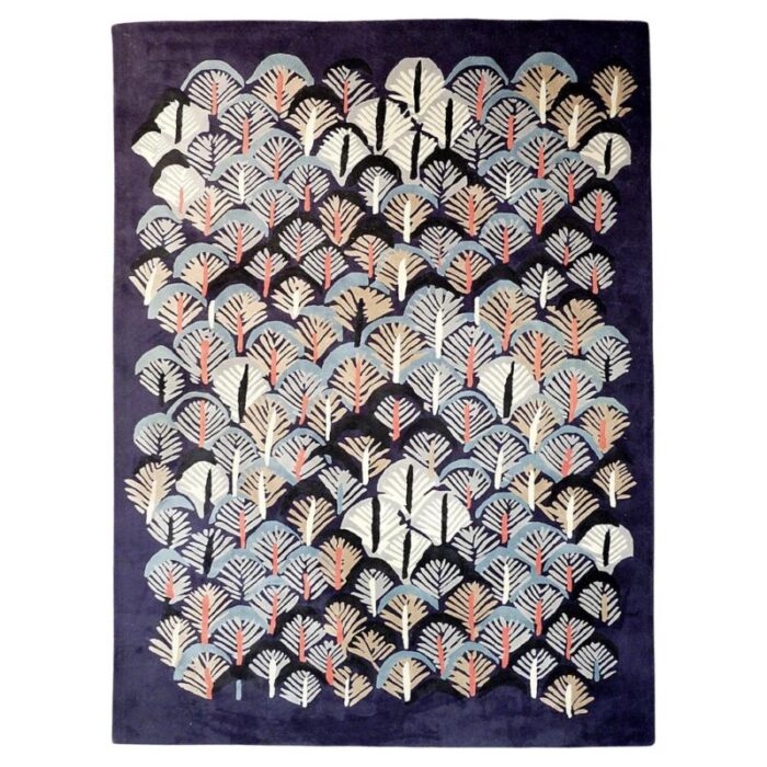 hand tufted kyoto rug in wool attributed to coco hellein for roche bobois 1970s 8903