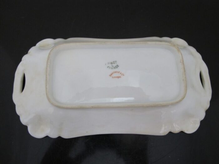 haviland limoges pink andyellow flower gold trim porcelain 8 34 dish tray 6694