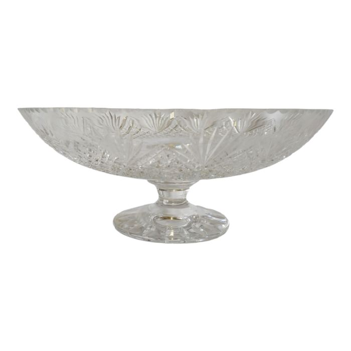 hawkes hand cut pedestal pineapple crystal glass bowl 2873