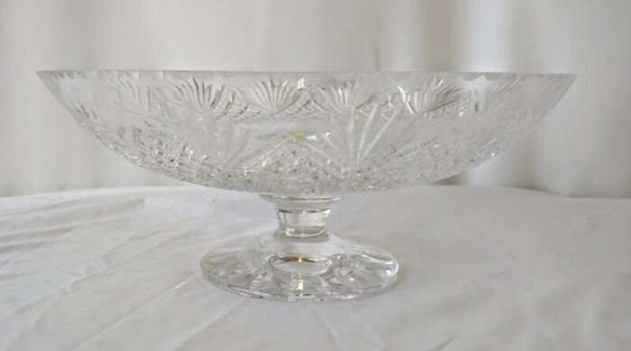 hawkes hand cut pedestal pineapple crystal glass bowl 7849