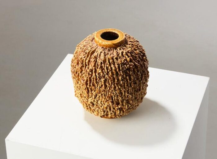 hedgehog vase by gunnar nylund for rorstrand 1940s 5304