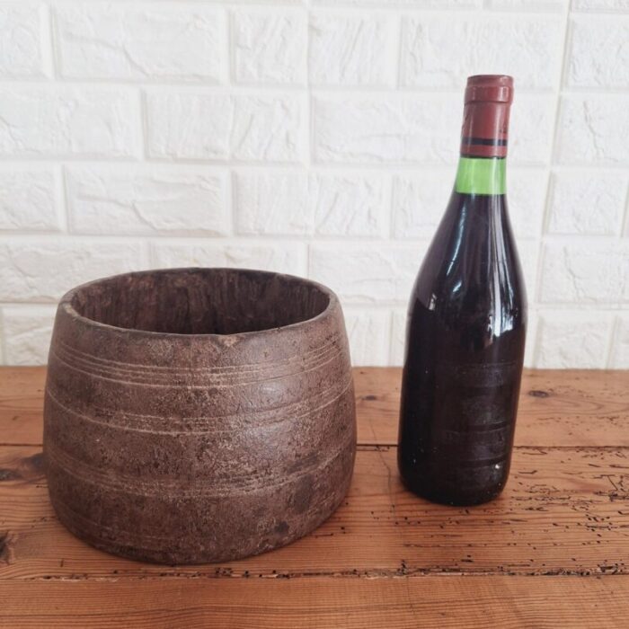 indian naga wooden bowl handcrafted in teak 9