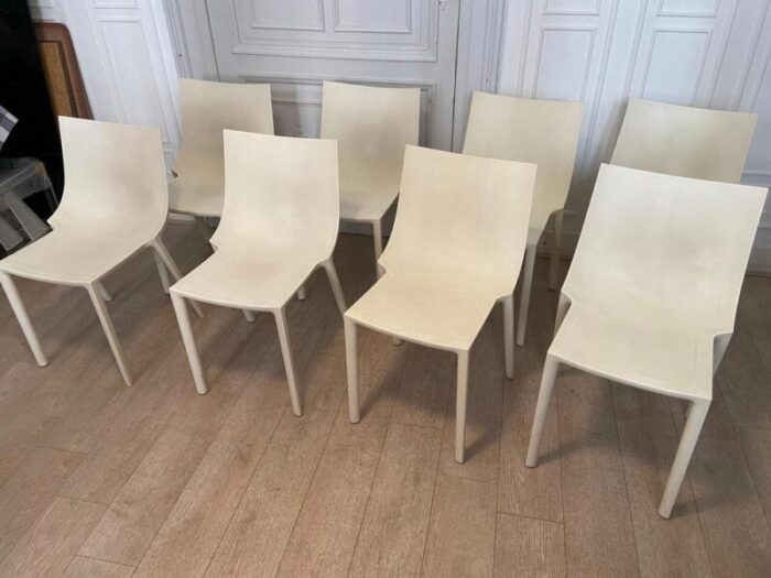 indoor outdoor bo chairs attributed to philippe starck for driade 1990s set of 8 2093