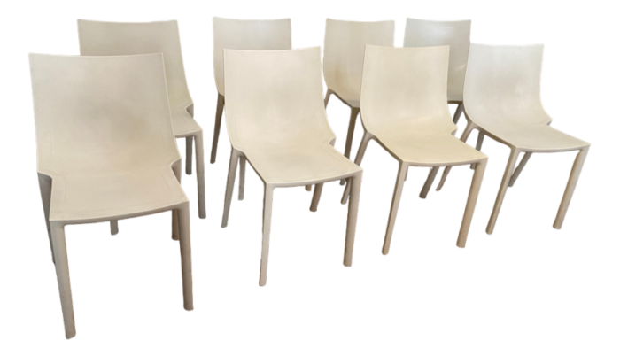 indoor outdoor bo chairs attributed to philippe starck for driade 1990s set of 8 9227