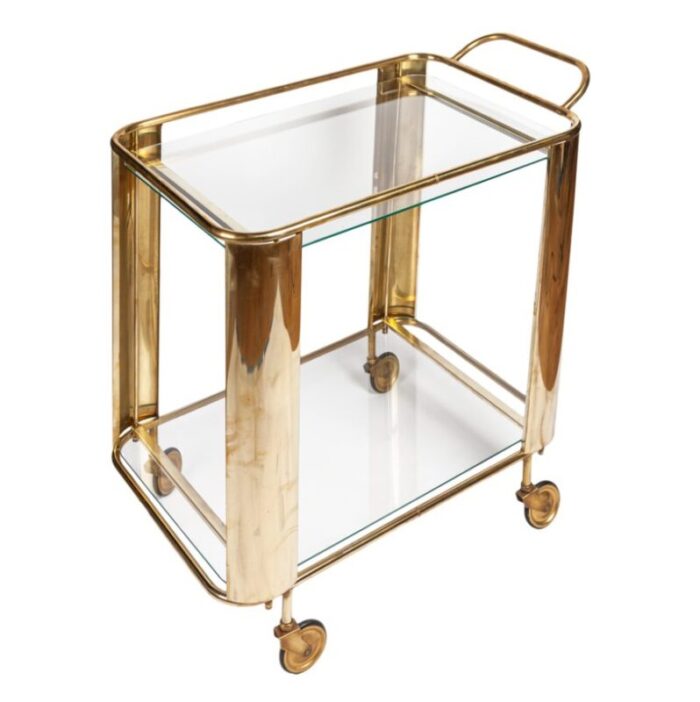 italian 1970s modernist bass bar cart 1919