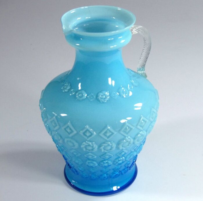 italian glass vase from empoli 1950s 2