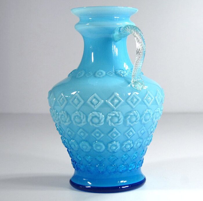 italian glass vase from empoli 1950s 3