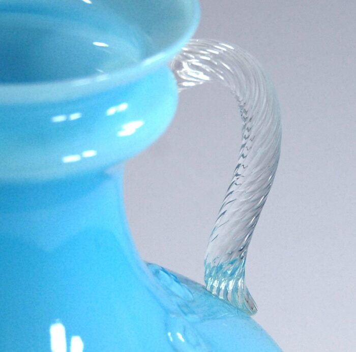 italian glass vase from empoli 1950s 4