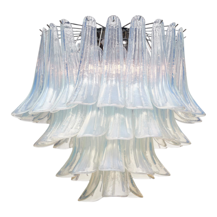 italian murano glass iridescent leaves chandelier 5743