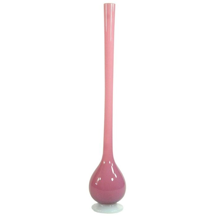 italian pink alabastro glass vase attributed to seguso 1970s 1